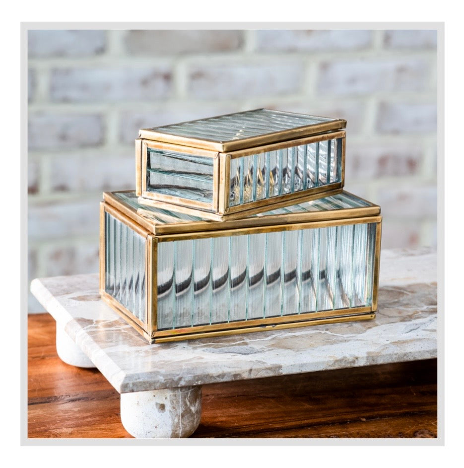 Glass / Brass Display Boxes