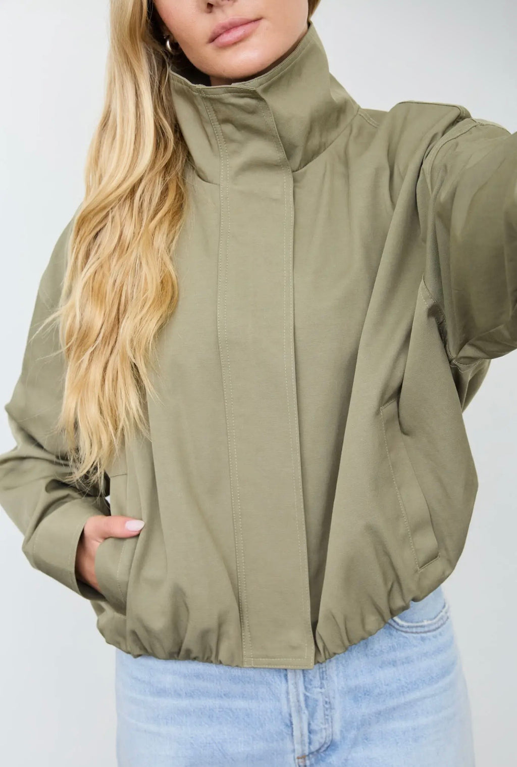 Olive Zip-up Jacket