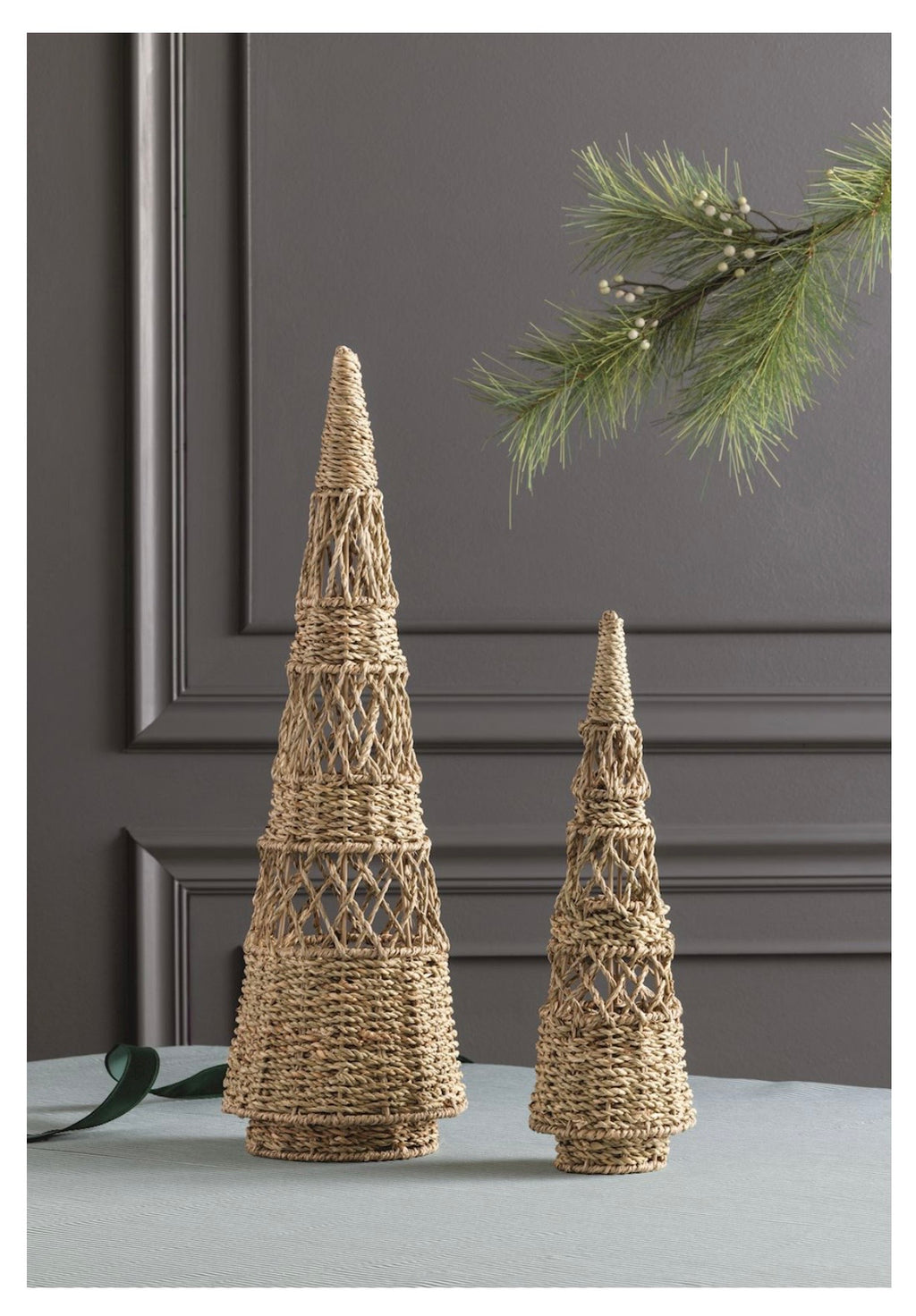 Woven Narrow Christmas Trees
