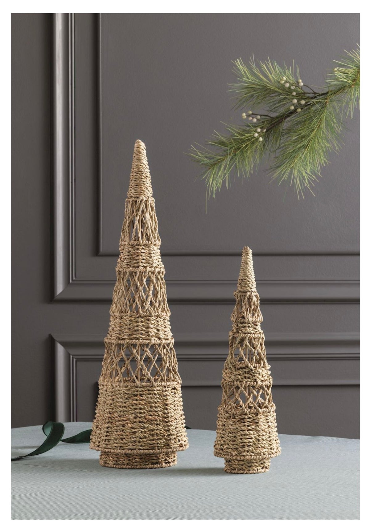 Woven Narrow Christmas Trees
