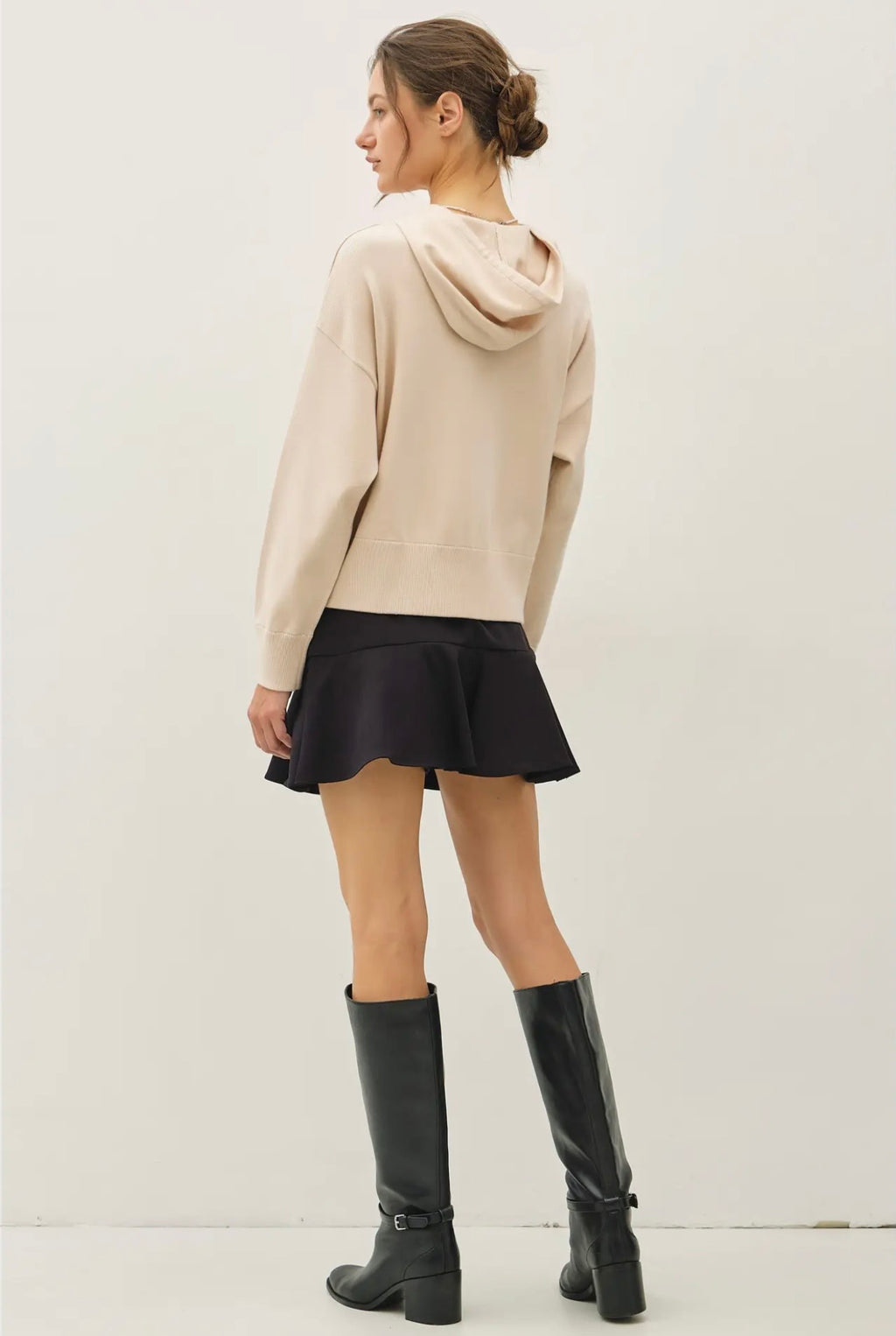 Ultra Comfy Ribbed Knit Hoodie Jacket