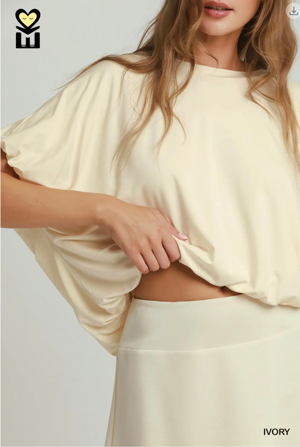 Bamboo Bubble Hem Top