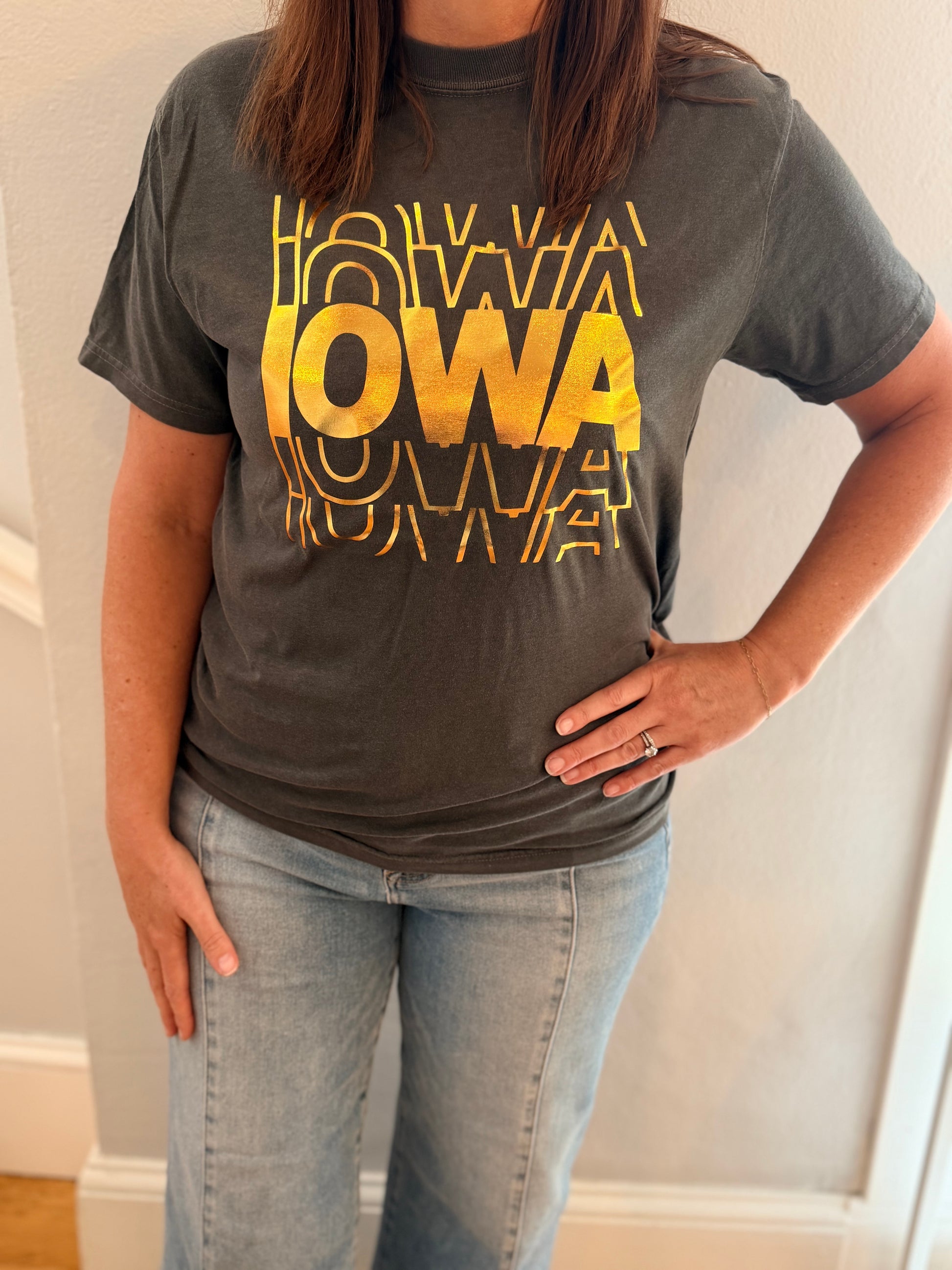 Iowa Gold Foil Tee