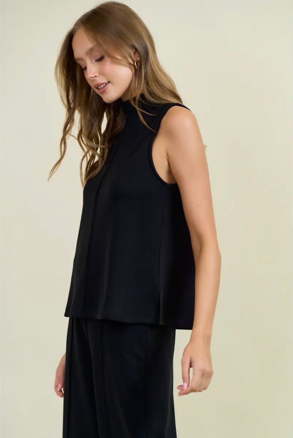 Butter Soft Brushed Modal Pintuck A-line Tank