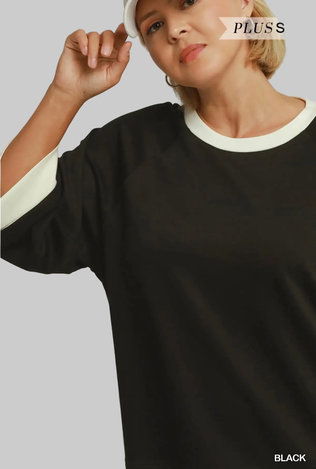 Curvy Luxe Knit Butter Soft Color Block Top