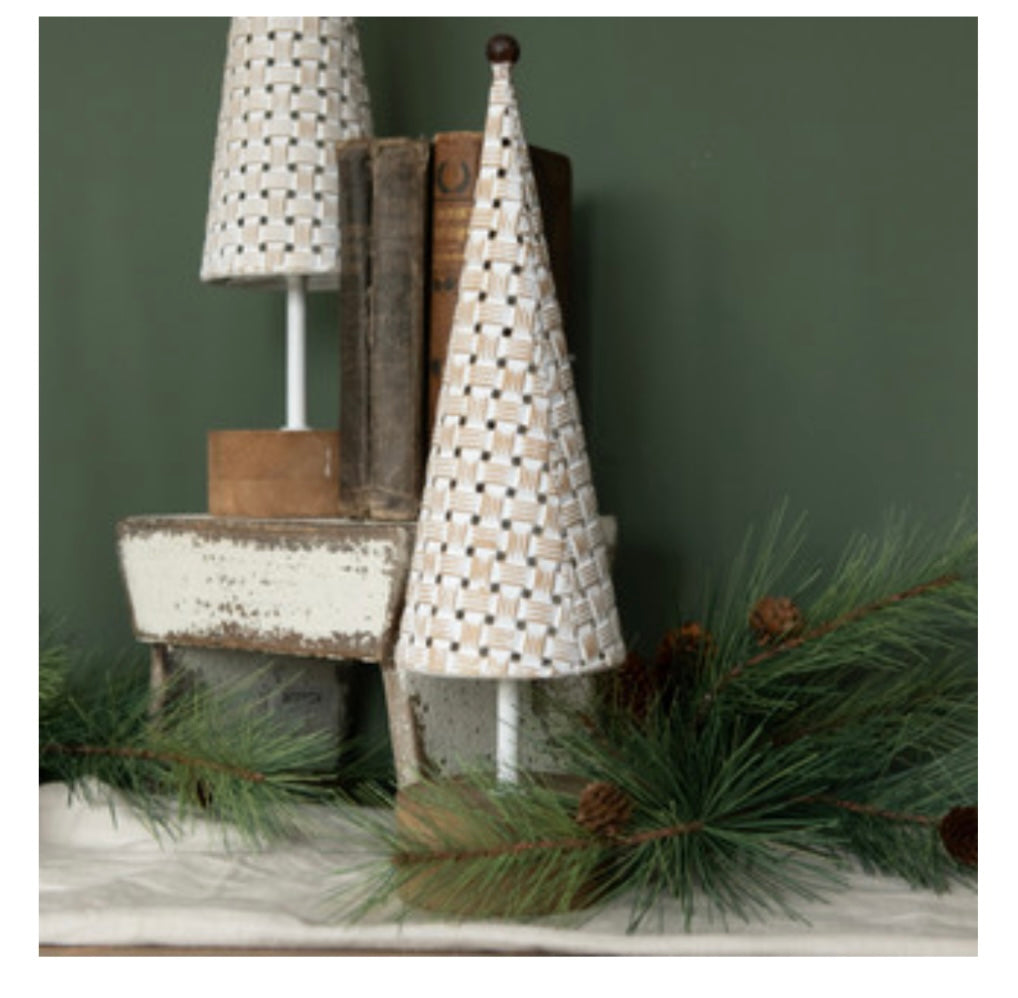 20" Tin Tree w/ Wood Base