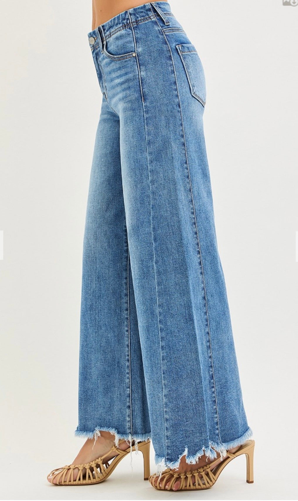 Risen High Rise Ankle Extra Wide Jean