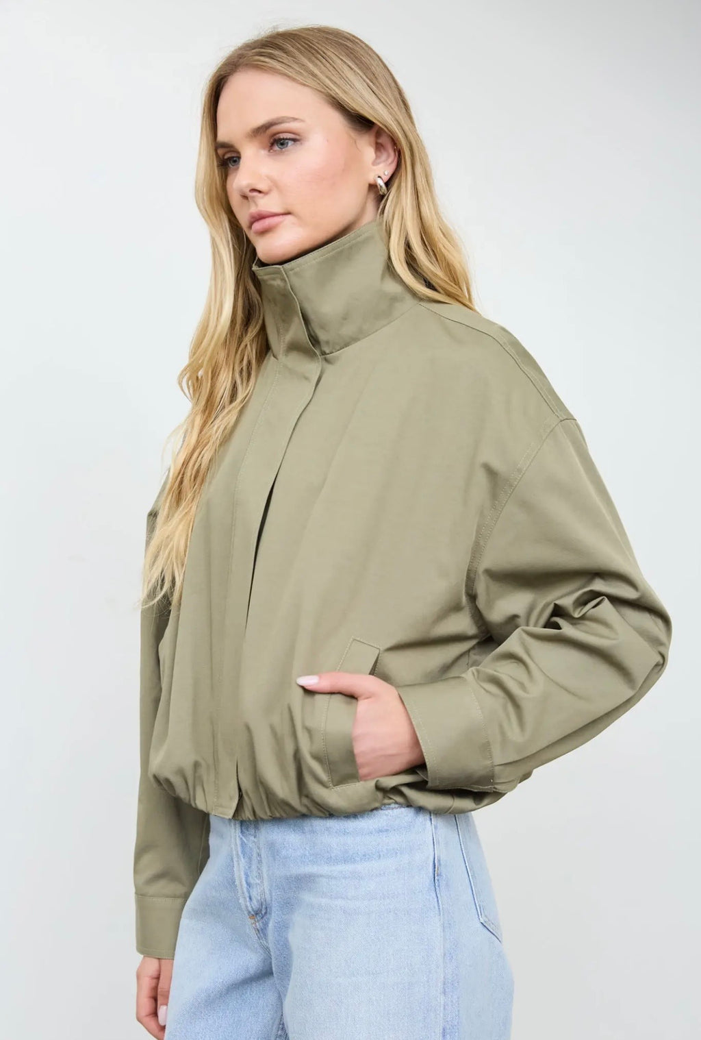 Olive Zip-up Jacket