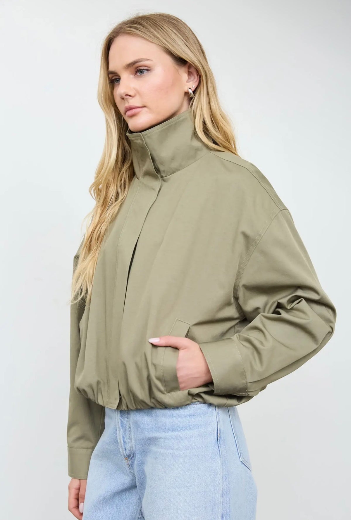 Olive Zip-up Jacket