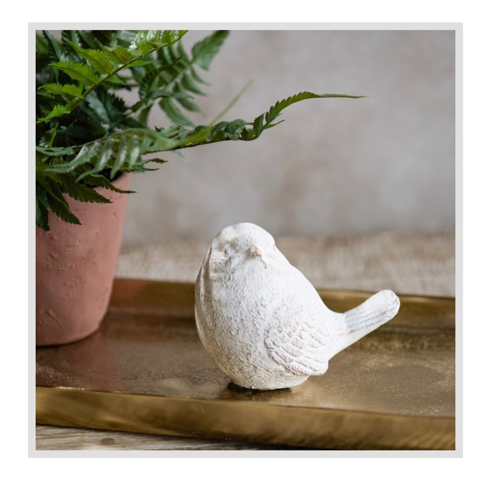 Gold Wash Cement Bird