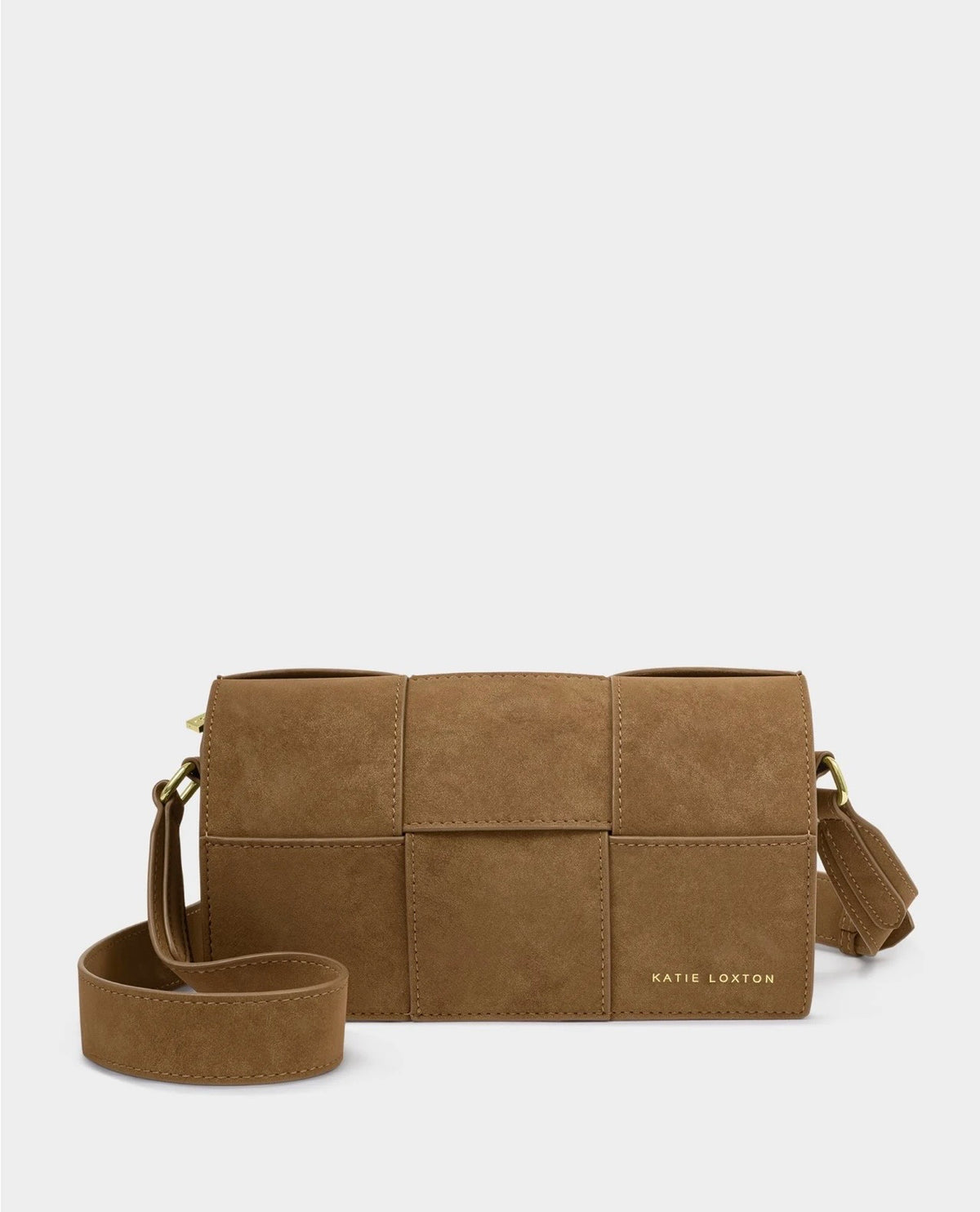 Taya Suedette Crossbody Bag in Caramel