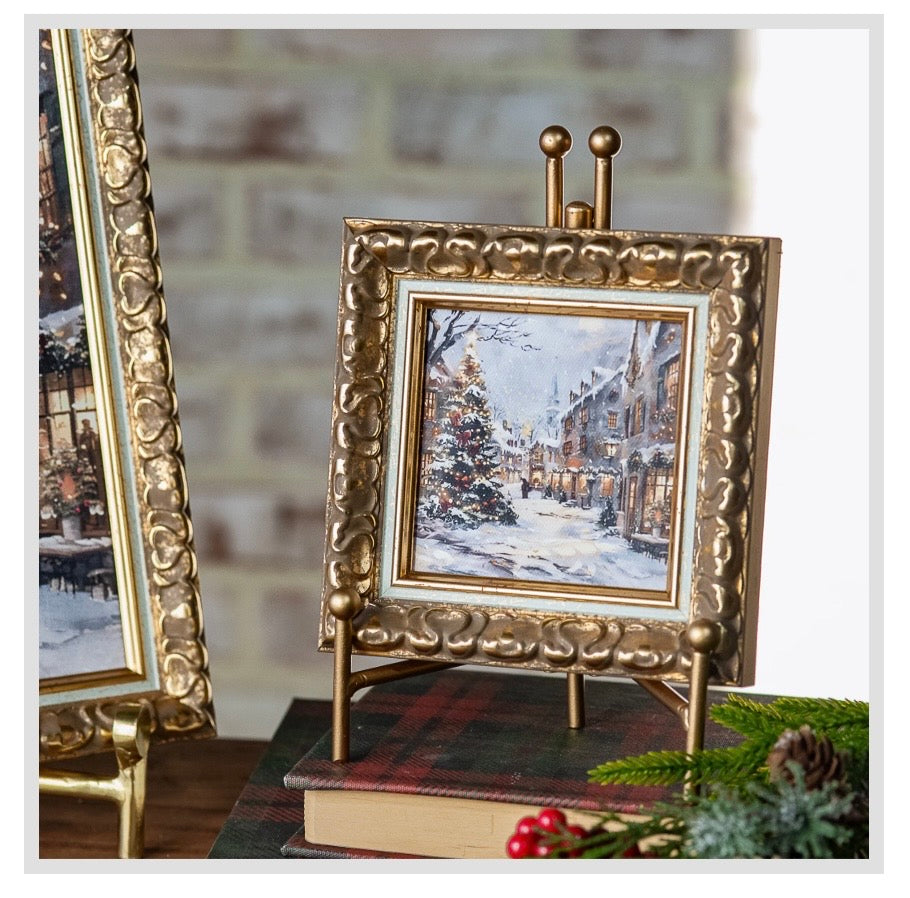 4" Christmas Town Frame