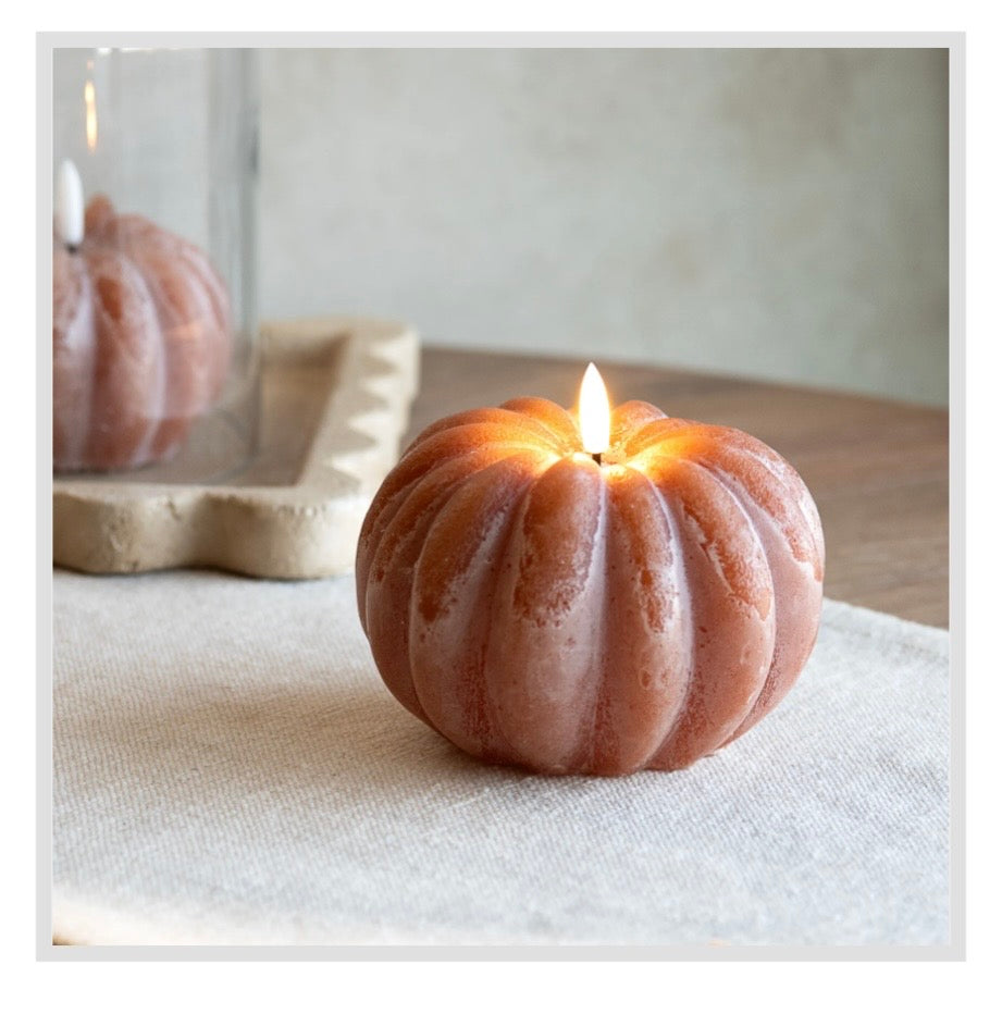 5" LED Pumpkin Candle