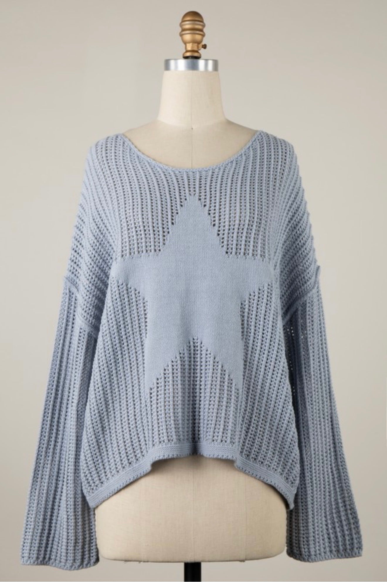 Star Crochet Sweater