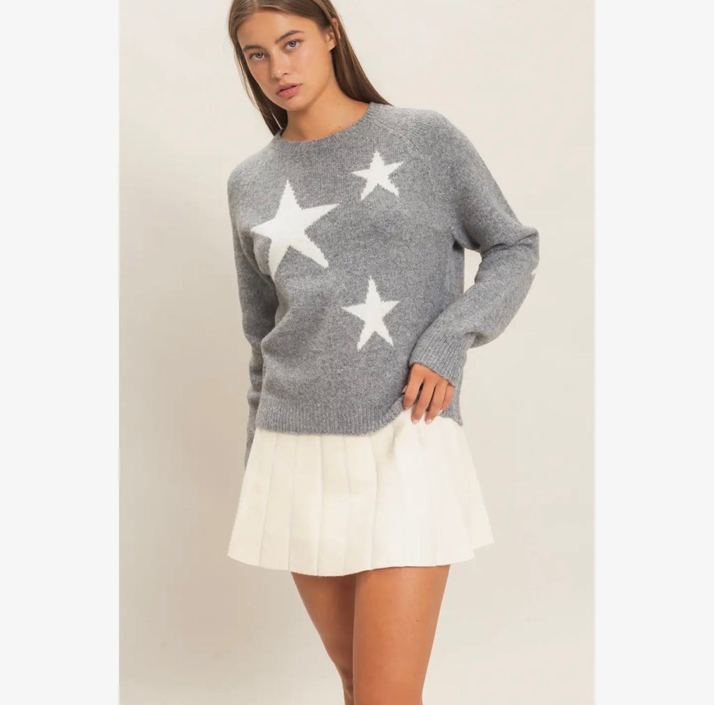 Star Crew Neck Sweater