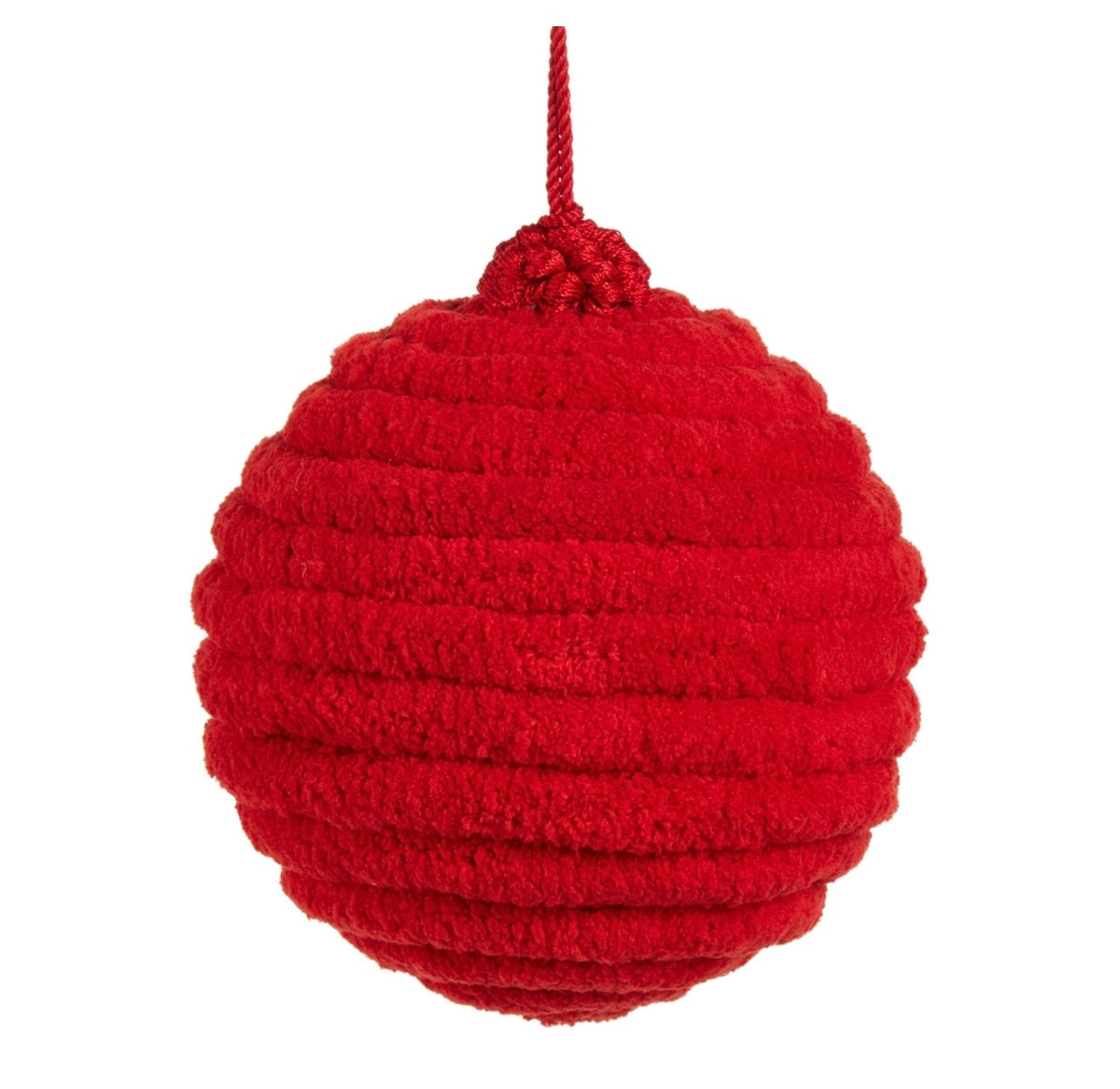 4" Red Chenille Ornament