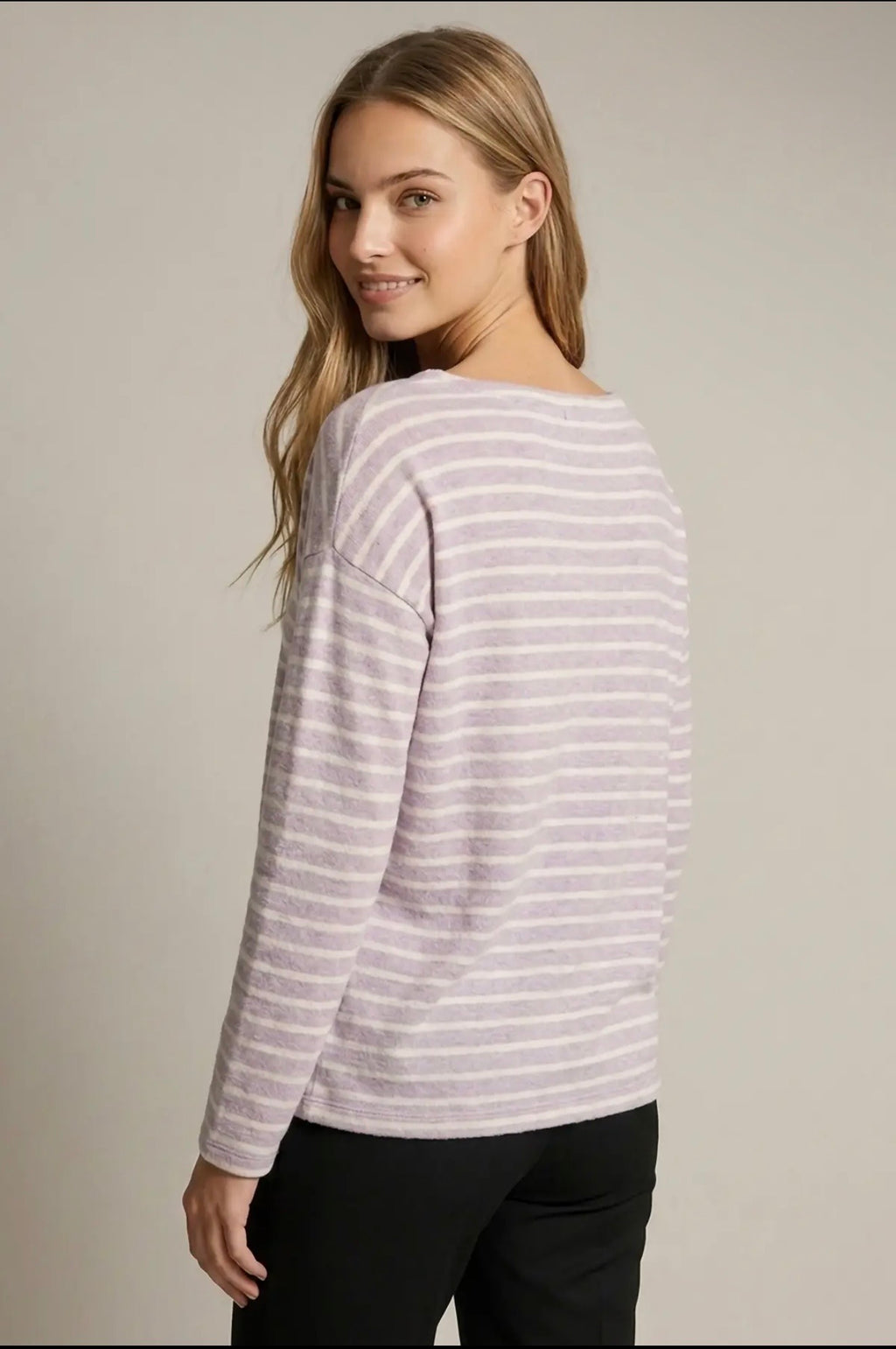Stripe Boatneck Top