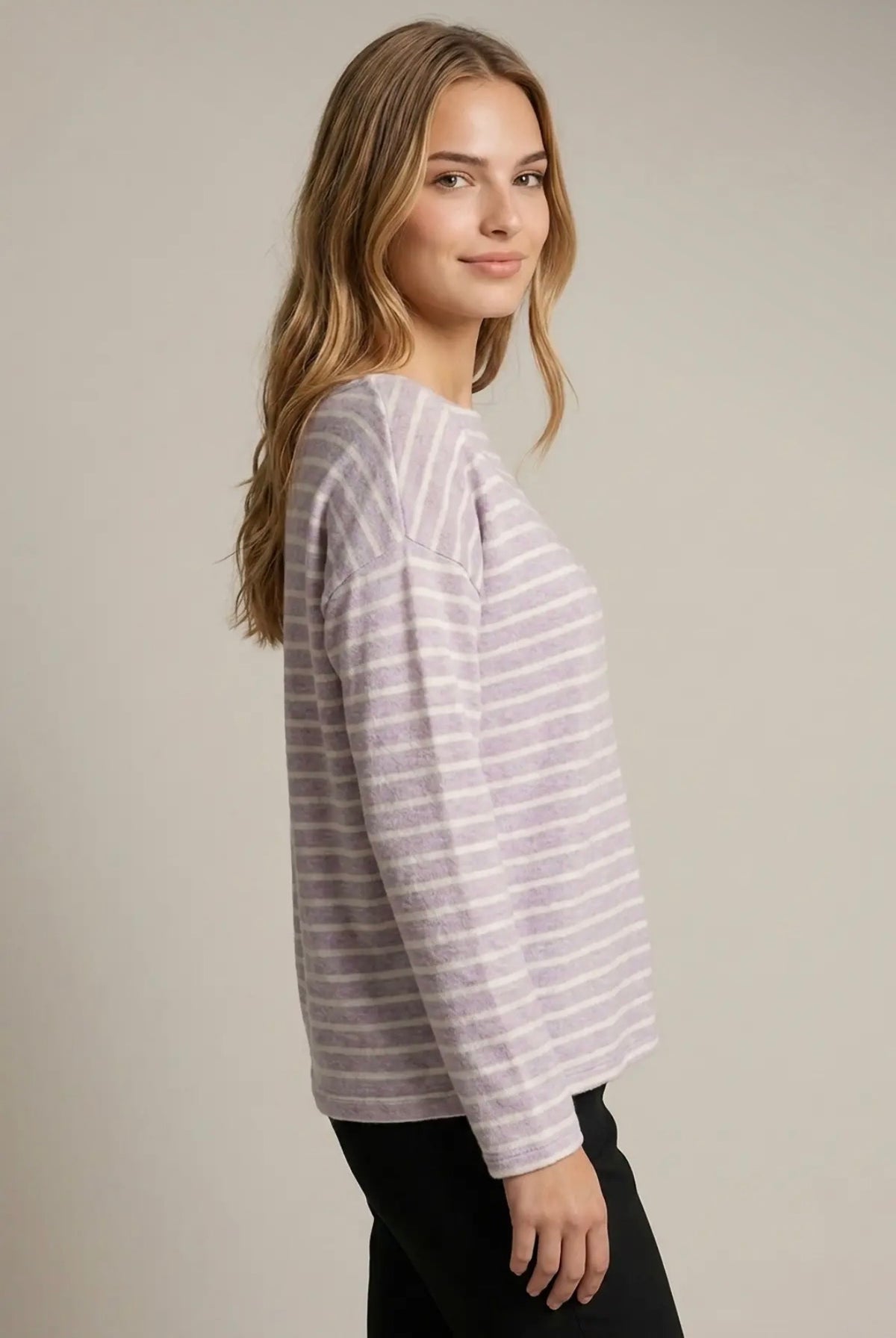 Stripe Boatneck Top