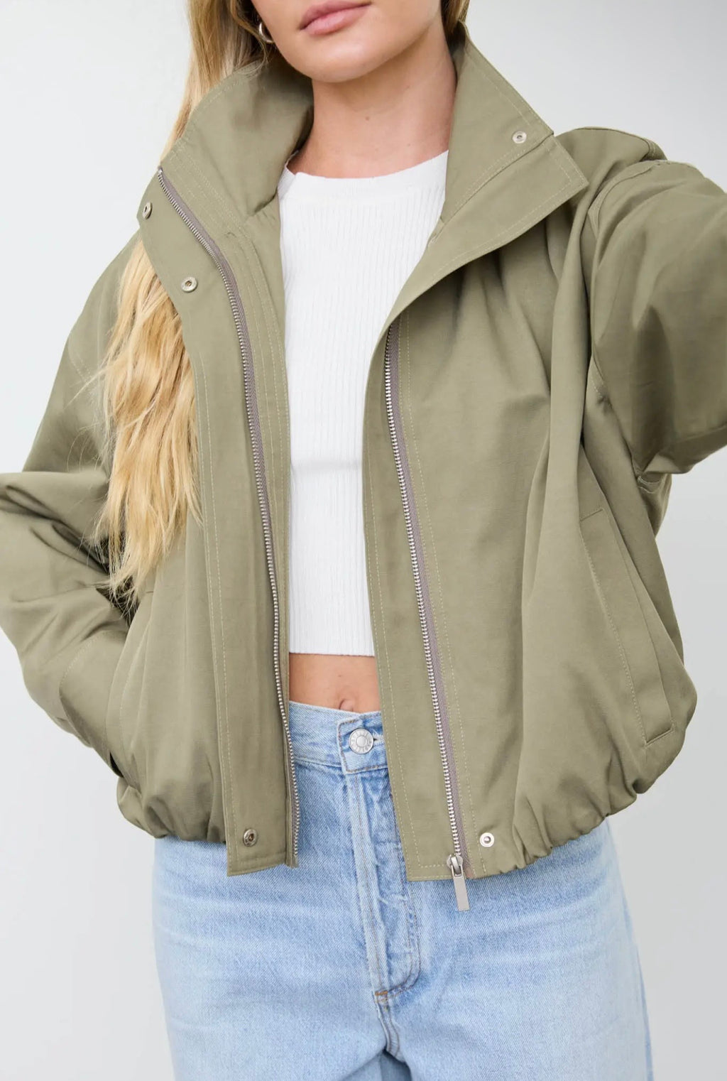 Olive Zip-up Jacket