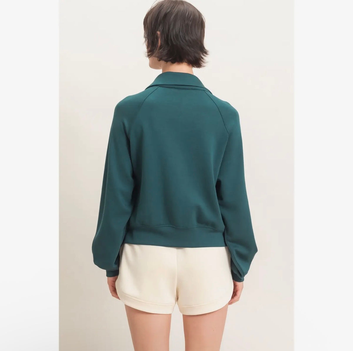 Half-Zip Scuba Sweatshirt