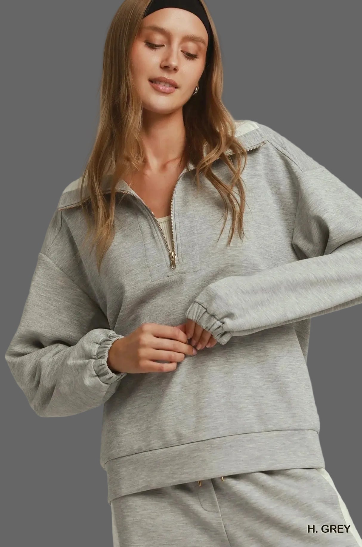 Cloudknit Front Zip Sweatshirt