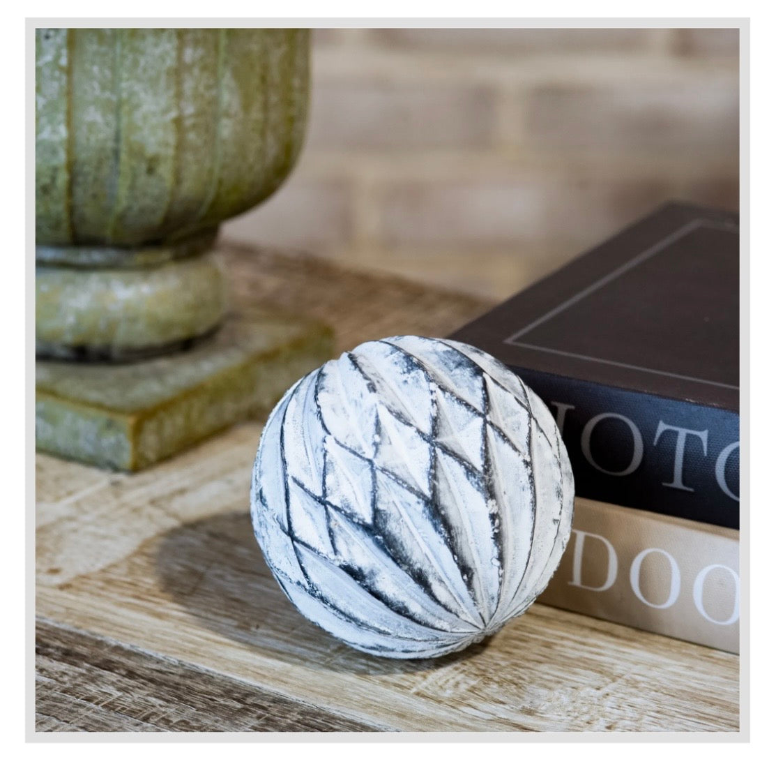 3.95" Decorative Cement Ball