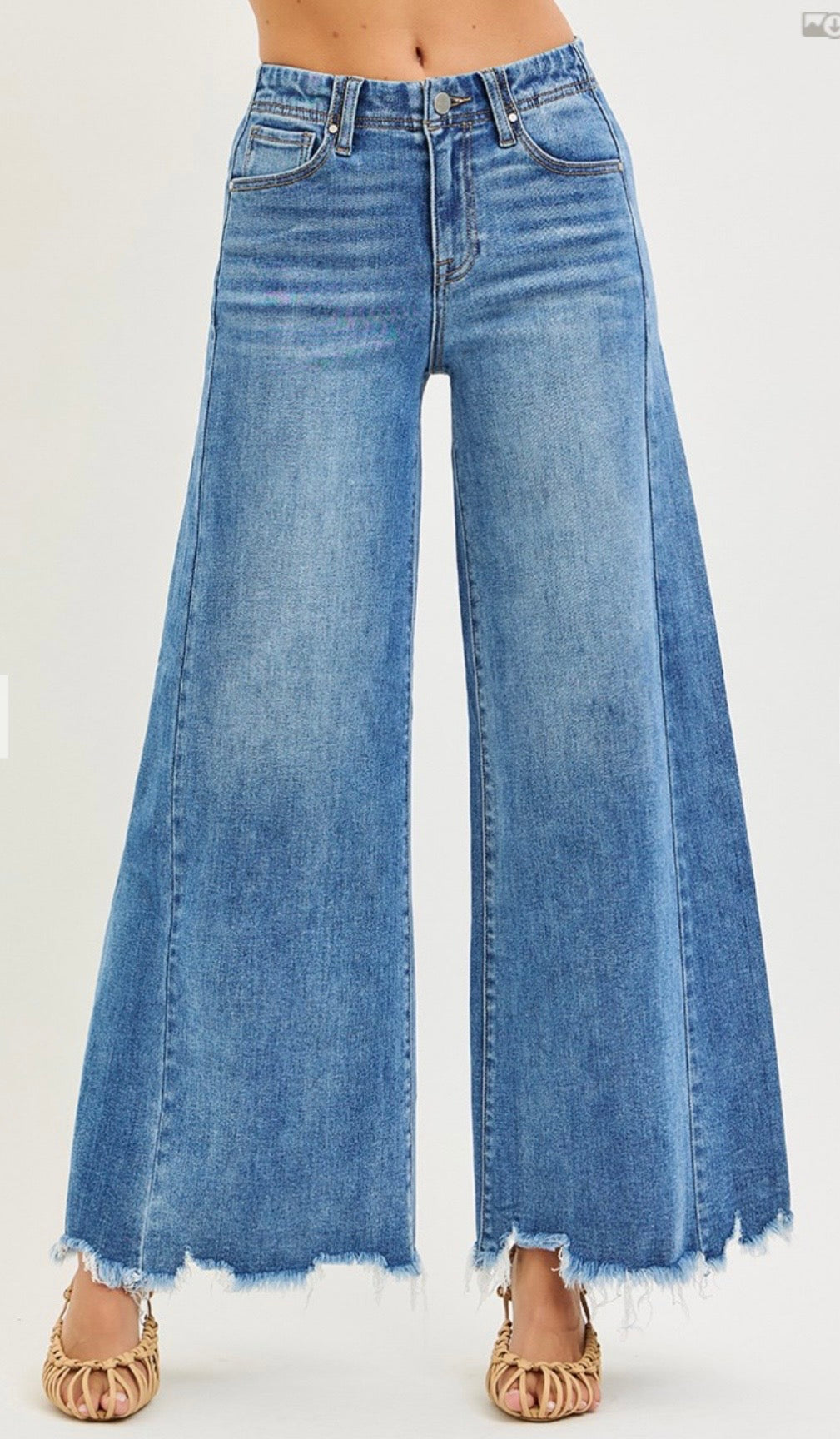 Risen High Rise Ankle Extra Wide Jean