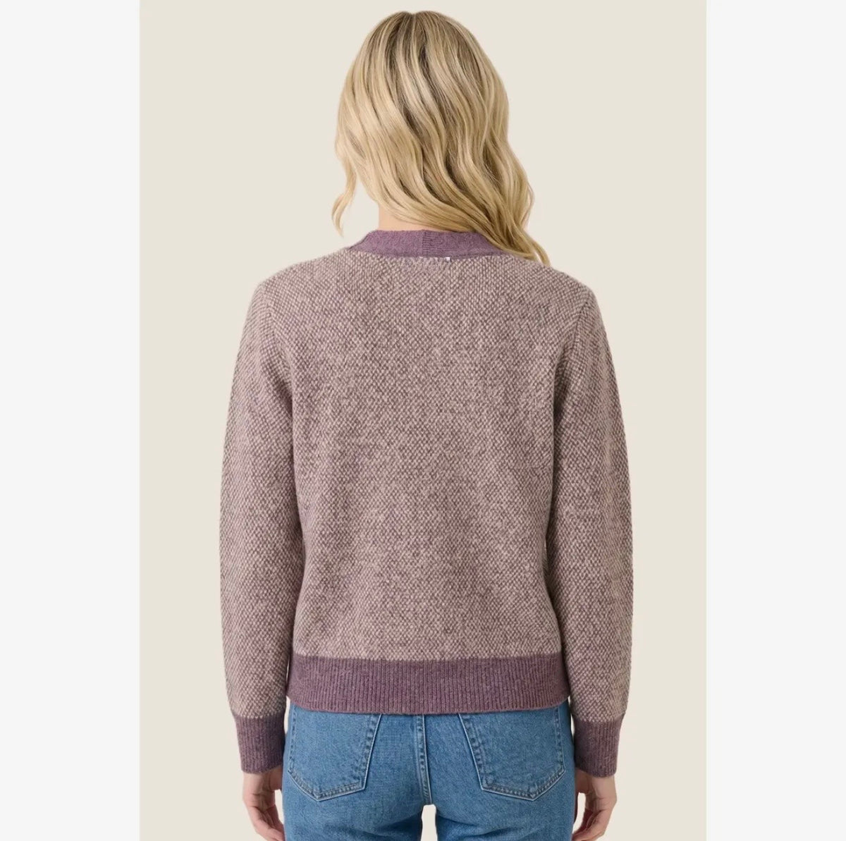 Textured Button Front Cardigan