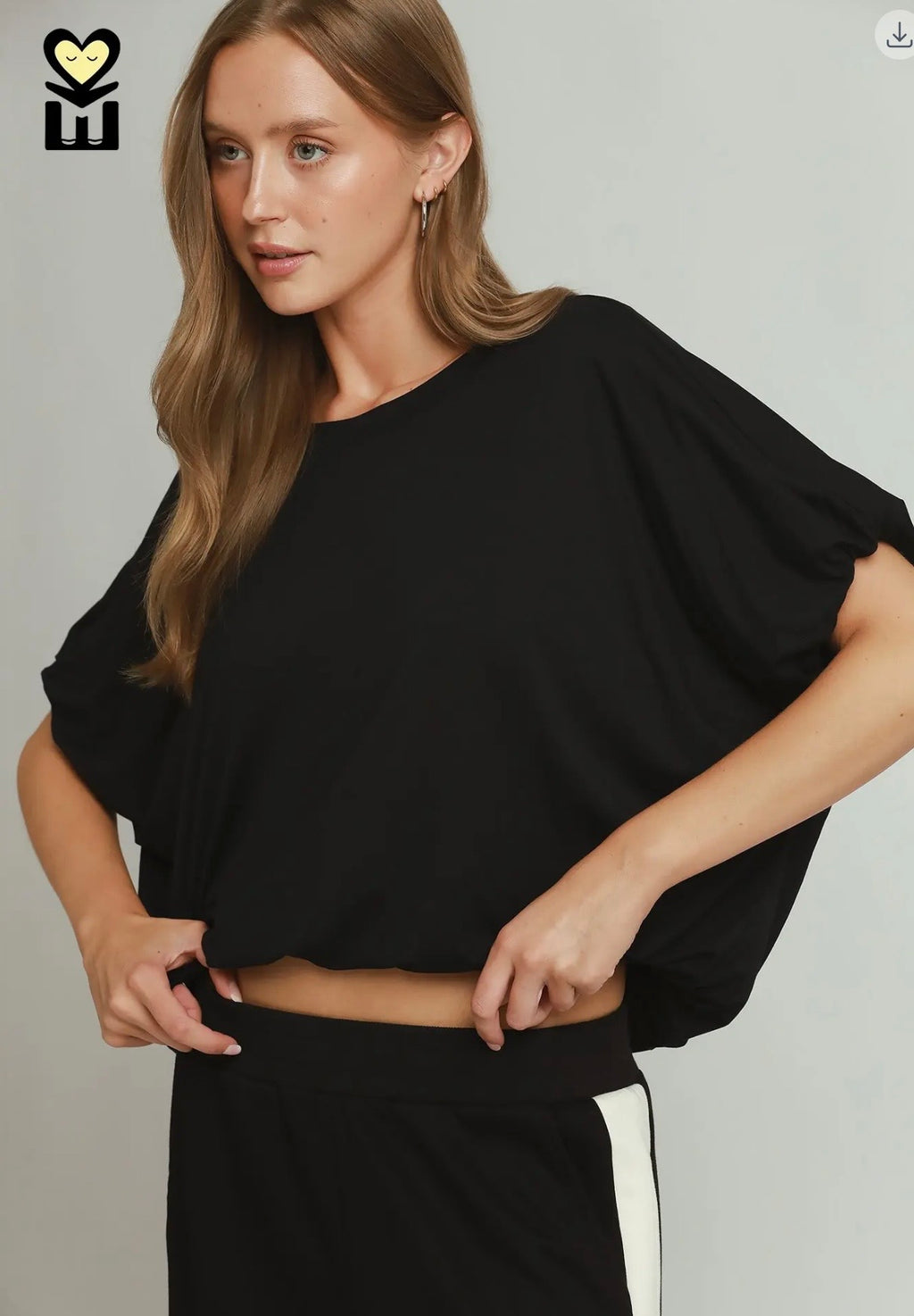 Bamboo Bubble Hem Top