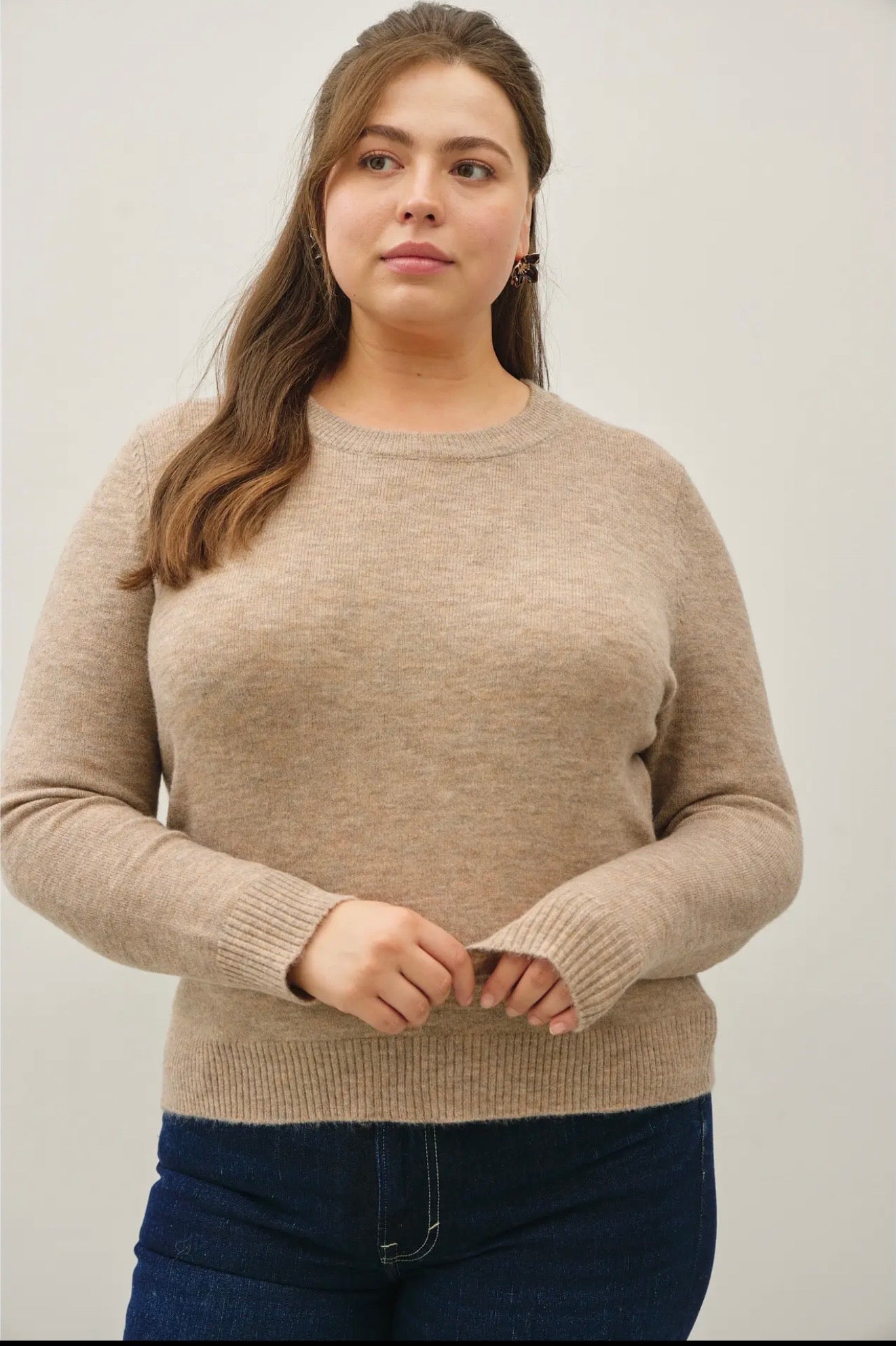 Curvy Ultrasoft Crewneck Sweater