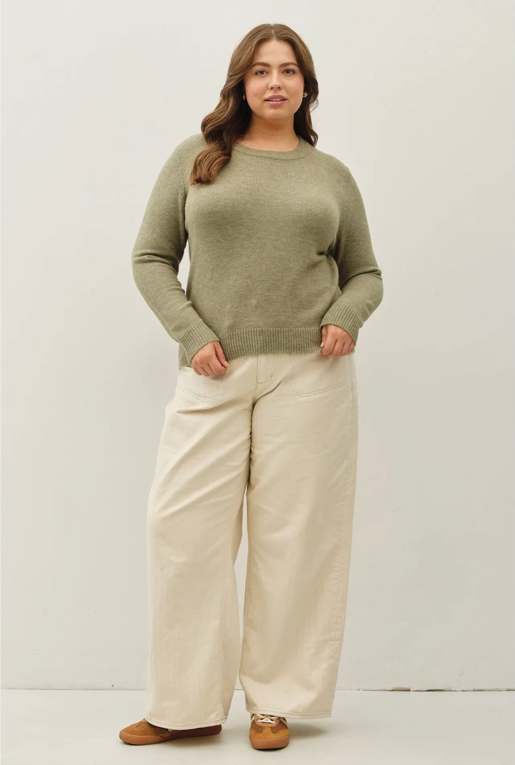 Curvy Ultrasoft Crewneck Sweater