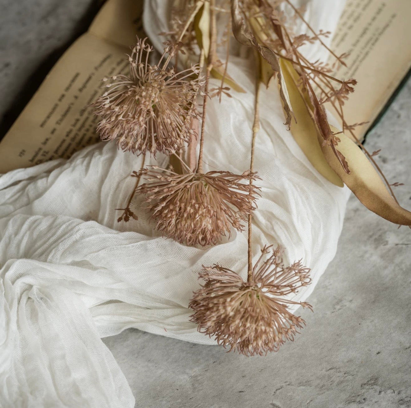 20.5" Rosewood Wild Leek Spray