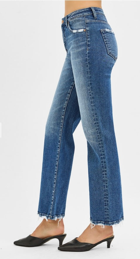 Risen TC HR Ankle Straight Jeans