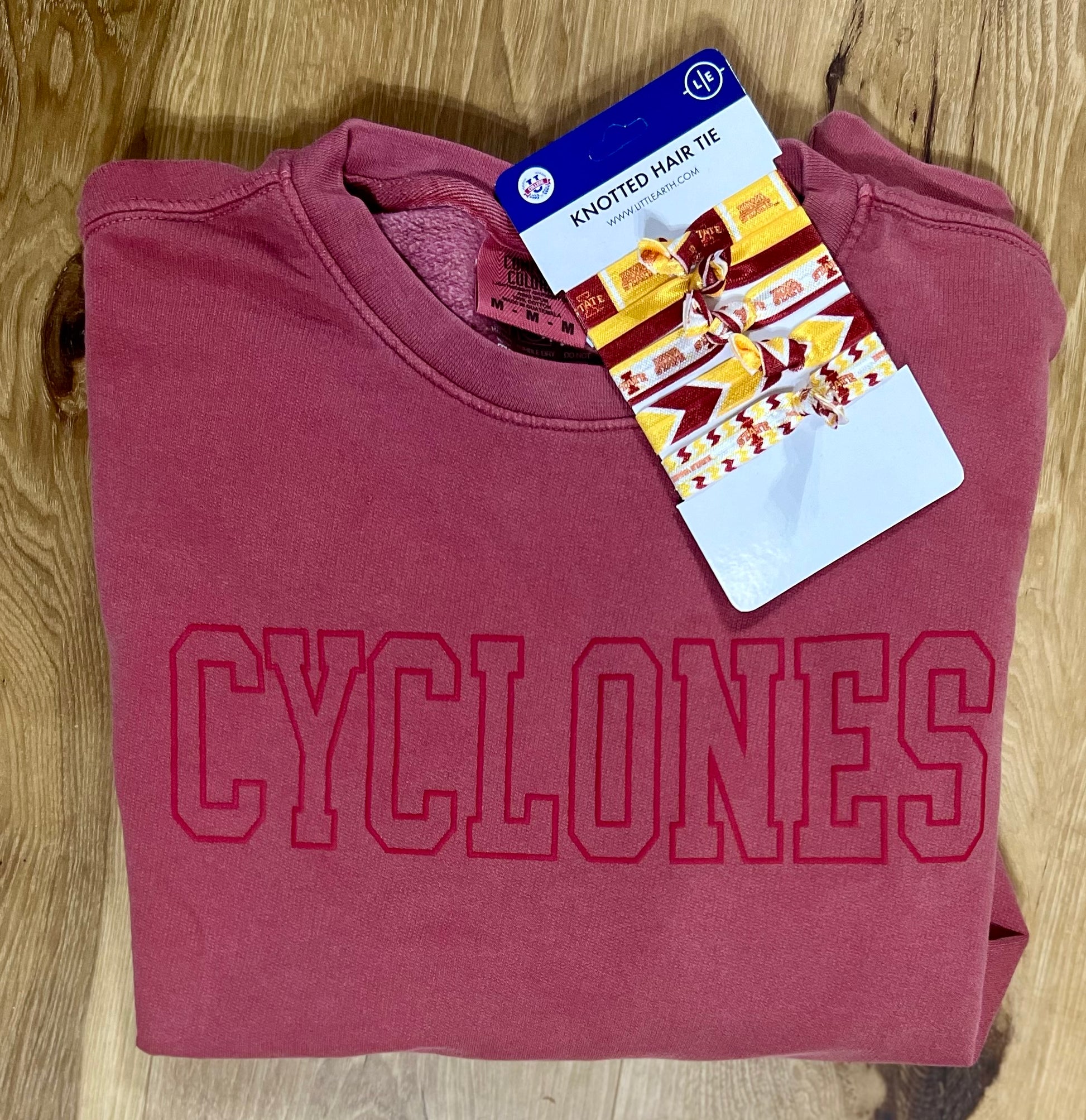 Cyclones Puff Sweatshirt Crimson