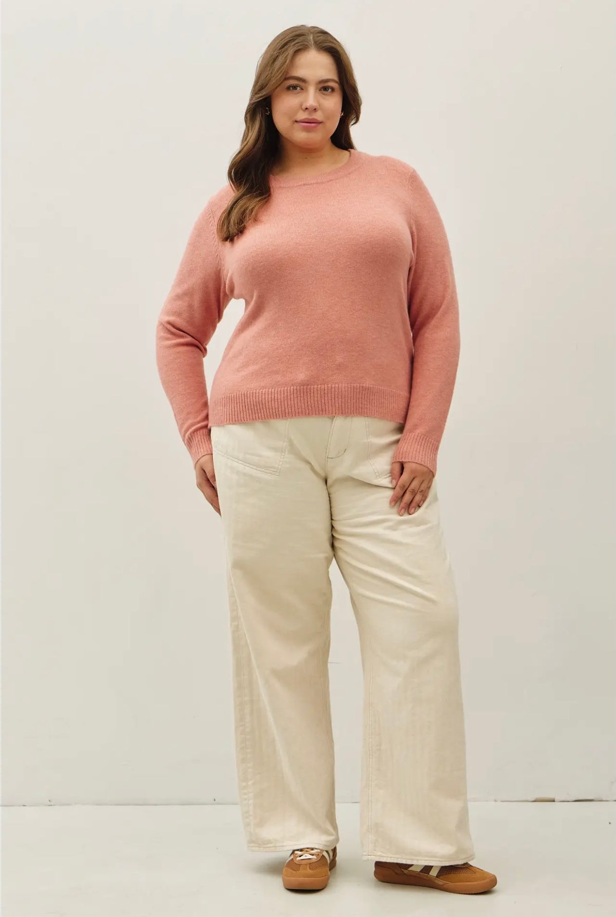 Curvy Ultrasoft Crewneck Sweater