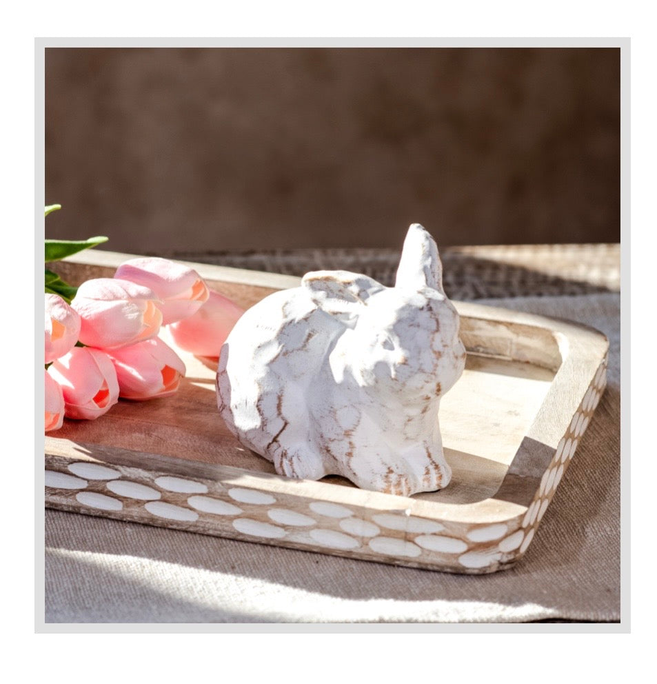 5.25" Gold Wash Baby Bunny