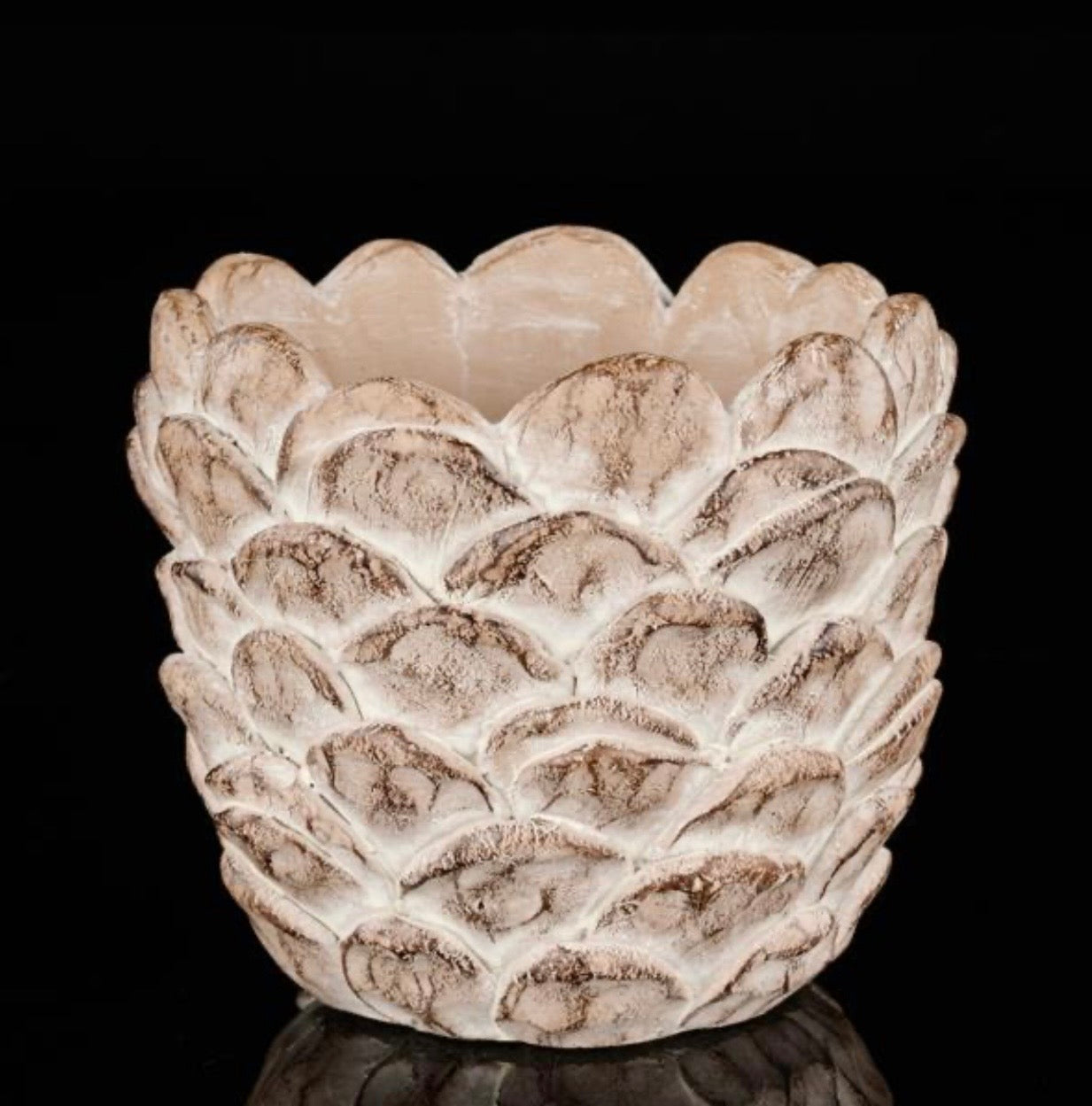 Cement Pinecone Planters