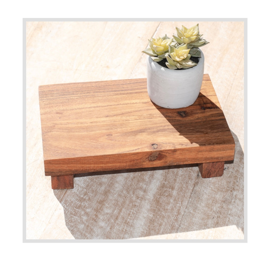 9" NAT. WOOD RISER