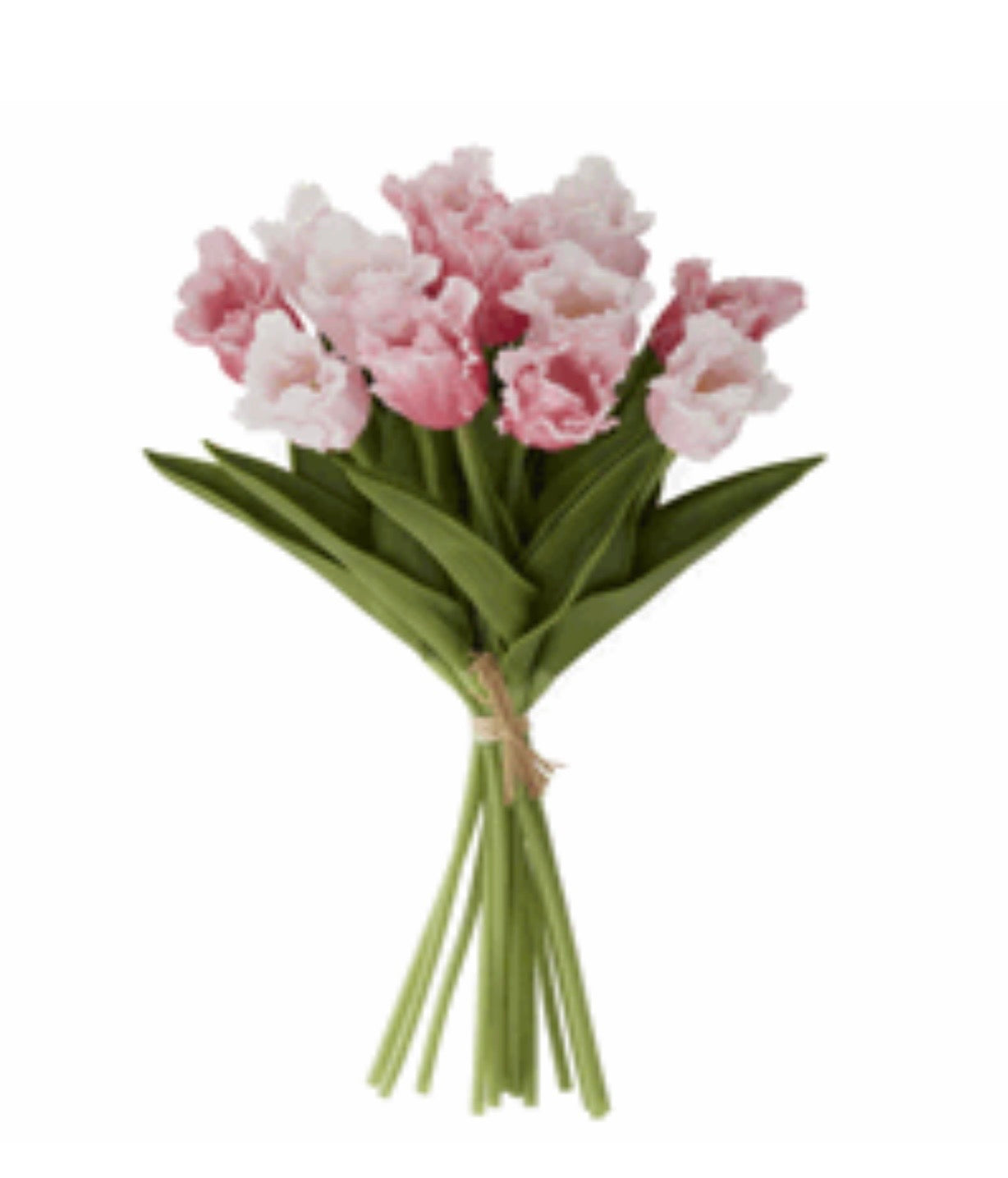 13" Pink/Rose Real Touch Parrot Tulip Bundle