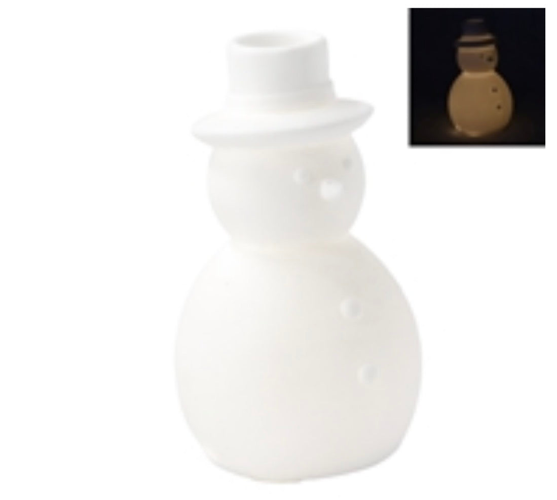 White Light Up Snowmen