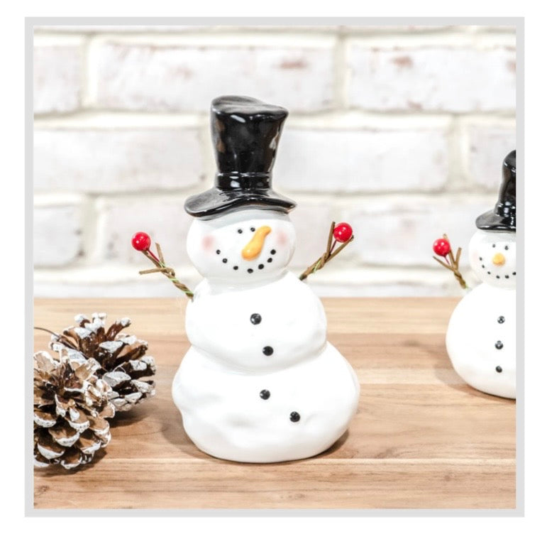 7.5" Ceramic Snowman