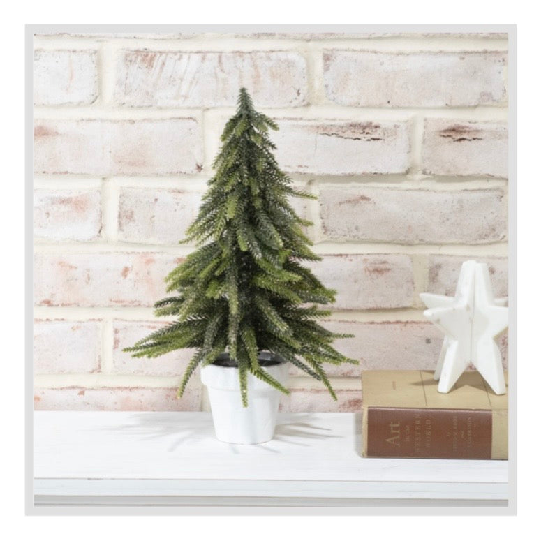 13" Gold Dusted Tree in Pot