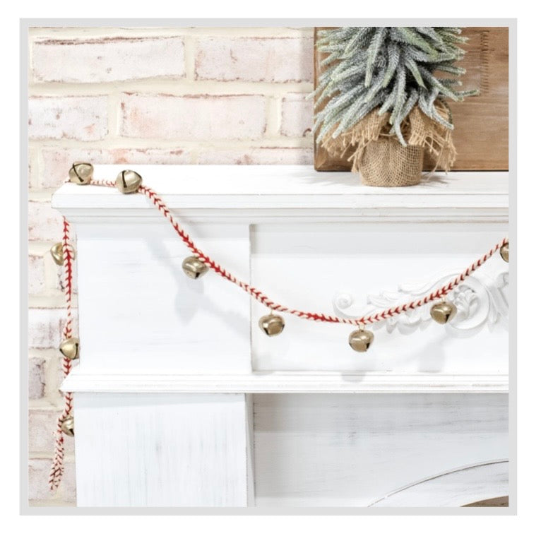 76" Gold Bell Garland