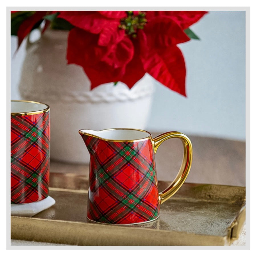 Tartan Plaid Creamer Pitcher