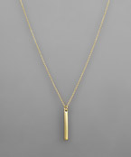 18" bar pendant necklace