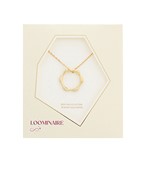 16" Hexagon pendant necklace