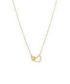 16" 2 heart pendant necklace