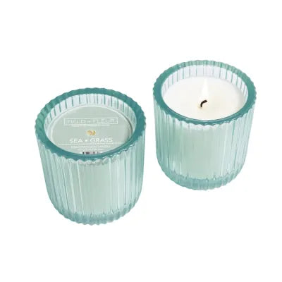Sea Grass 1 wick Candle in Colored Glass 8 oz
