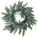 16" Eucalyptus Wreath green