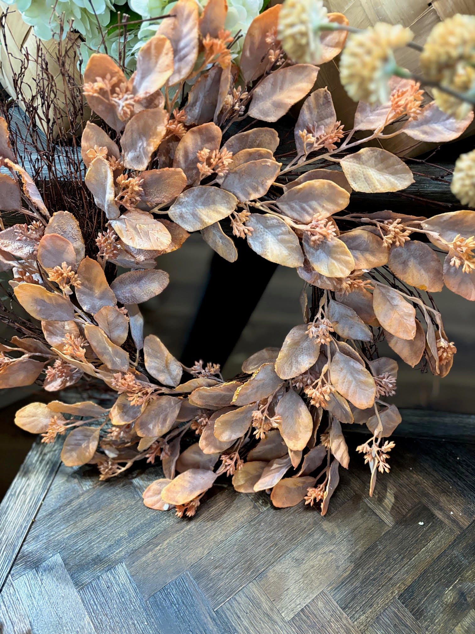 24" Apple Leaf Wreath